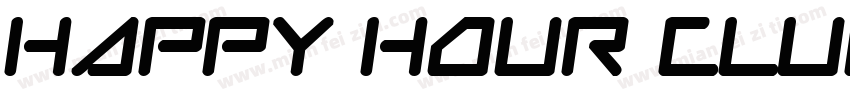 happy hour club字体转换